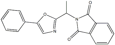 2-[1-(5-Phenyloxazol-2-yl)ethyl]-2H-isoindole-1,3-dione 结构式