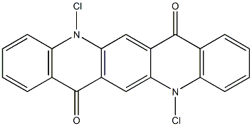 5,12-Dichloro-5,12-dihydroquino[2,3-b]acridine-7,14-dione 结构式