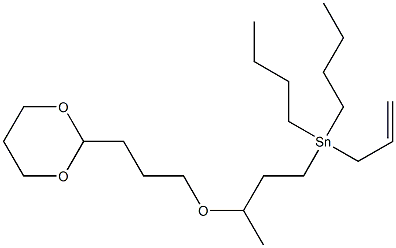 3-[3-(1,3-Dioxan-2-yl)propyloxy]allyltributylstannane 结构式