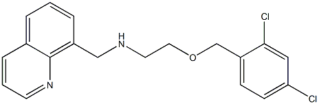 N-[2-(2,4-Dichlorobenzyloxy)ethyl]-8-quinolinylmethanamine 结构式