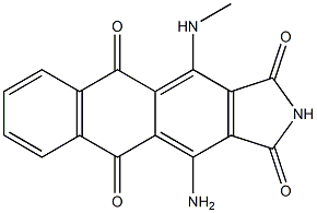 4-Amino-11-methylamino-2H-naphth[2,3-f]isoindole-1,3,5,10-tetrone 结构式