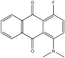 1-Fluoro-4-dimethylamino-9,10-anthraquinone 结构式