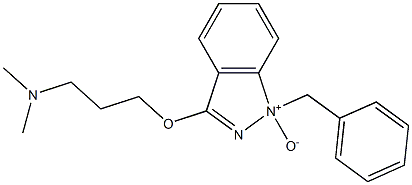 1-Benzyl-3-(3-dimethylaminopropoxy)-1H-indazole 1-oxide 结构式