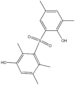 2',3-Dihydroxy-2,3',5,5',6-pentamethyl[sulfonylbisbenzene] 结构式