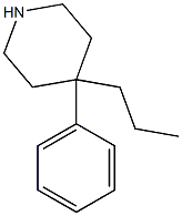 4-Phenyl-4-propylpiperidine 结构式