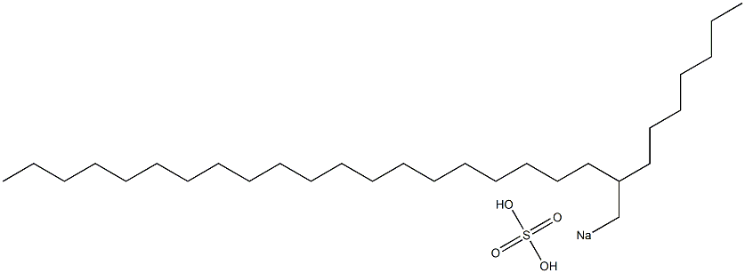 Sulfuric acid 2-heptyldocosyl=sodium salt 结构式