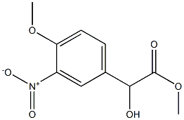 (+)-4-Methoxy-3-nitro-L-mandelic acid methyl ester 结构式