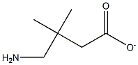 4-Aminio-3,3-dimethylbutyric acid anion 结构式