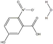 6-Nitro-m-hydroxybenzoic acid monohydrate 结构式