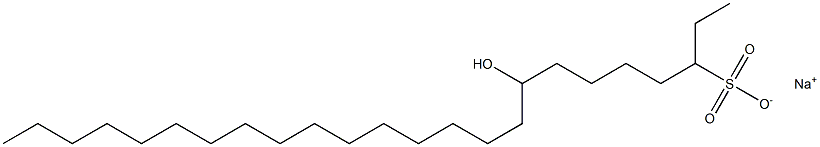 8-Hydroxytetracosane-3-sulfonic acid sodium salt 结构式
