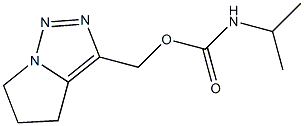 3-(Isopropylcarbamoyloxymethyl)-5,6-dihydro-4H-pyrrolo[1,2-c][1,2,3]triazole 结构式