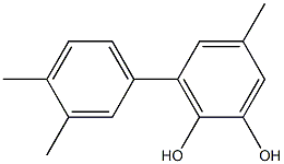 3-(3,4-Dimethylphenyl)-5-methylbenzene-1,2-diol 结构式