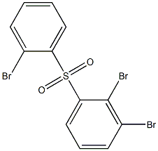 2,3-Dibromophenyl 2-bromophenyl sulfone 结构式