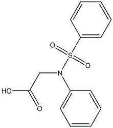 [N-Phenyl-N-(phenylsulfonyl)amino]acetic acid 结构式