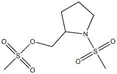 Methanesulfonic acid [[1-(methylsulfonyl)pyrrolidin-2-yl]methyl] ester 结构式