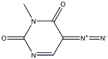 5-Diazo-3-methylpyrimidine-2,4(3H,5H)-dione 结构式