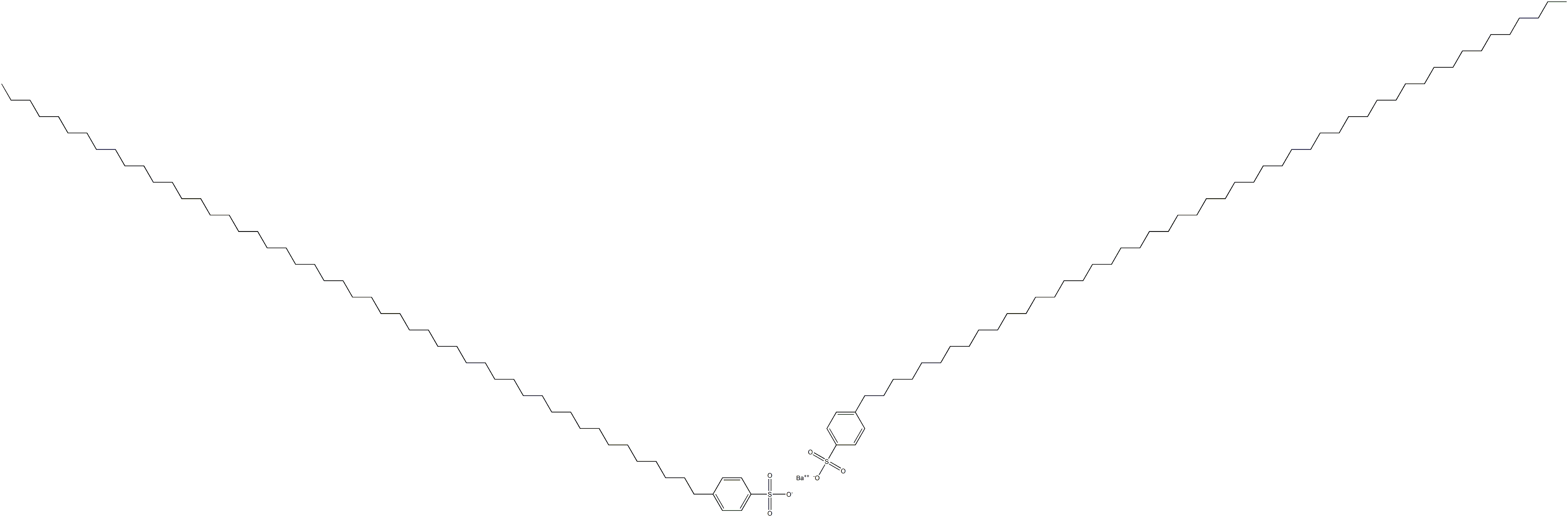 Bis[4-(pentacontan-1-yl)benzenesulfonic acid]barium salt 结构式