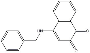 4-[Benzylamino]naphthalene-1,2-dione 结构式
