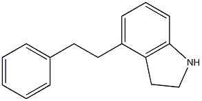 2,3-Dihydro-4-(2-phenylethyl)-1H-indole 结构式