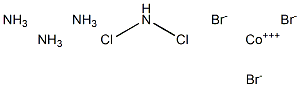 trans-Dichlorotetramminecobalt(III) bromide 结构式