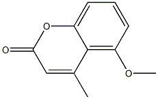 5-Methoxy-4-methyl-2H-1-benzopyran-2-one 结构式