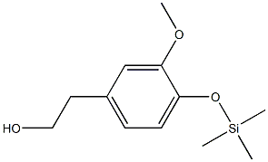 2-[3-Methoxy-4-(trimethylsiloxy)phenyl]ethanol 结构式