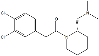 (2S)-1-[(3,4-Dichlorophenyl)acetyl]-2-dimethylaminomethylpiperidine 结构式