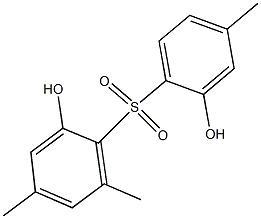 2,2'-Dihydroxy-4,4',6-trimethyl[sulfonylbisbenzene] 结构式