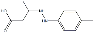 3-[2-(p-Methylphenyl)hydrazino]butyric acid 结构式