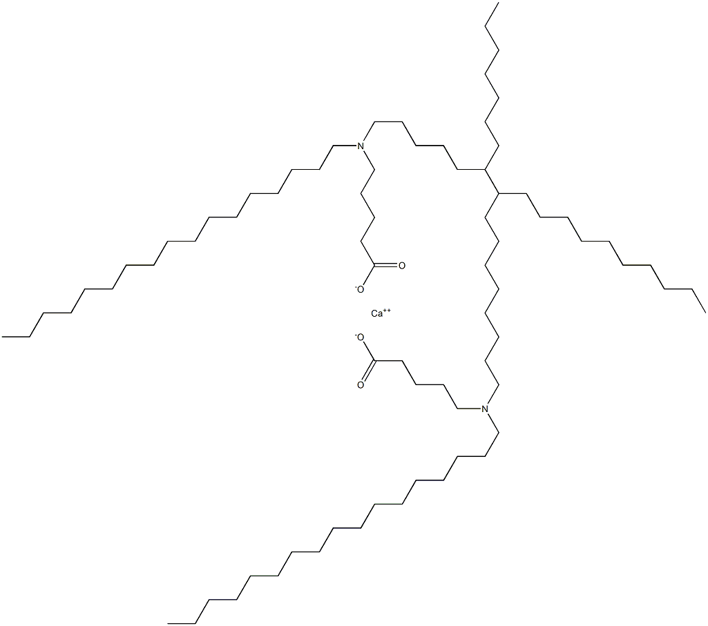 Bis[5-(diheptadecylamino)valeric acid]calcium salt 结构式