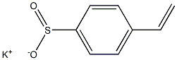 p-Vinylbenzenesulfinic acid potassium salt 结构式