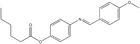 4'-(4-Methoxybenzylidenamino)phenol caproic acid ester 结构式