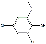 2,4-Dichloro-6-ethylphenol 结构式