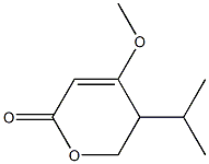 5,6-Dihydro-5-isopropyl-4-methoxy-2H-pyran-2-one 结构式