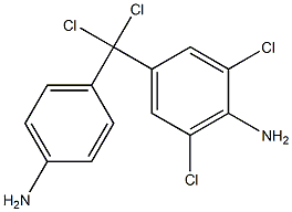 (4-Aminophenyl)(4-amino-3,5-dichlorophenyl)dichloromethane 结构式
