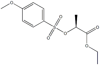 (S)-2-[(4-Methoxyphenyl)sulfonyloxy]propionic acid ethyl ester 结构式