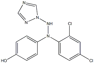 1-(1H-1,2,4-Triazol-1-yl)-2-[4-hydroxyphenyl]-2-(2,4-dichlorophenyl)hydrazine 结构式