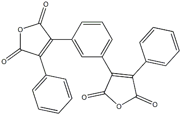 3,3'-[1,3-Phenylene]bis[4-phenylfuran-2,5-dione] 结构式