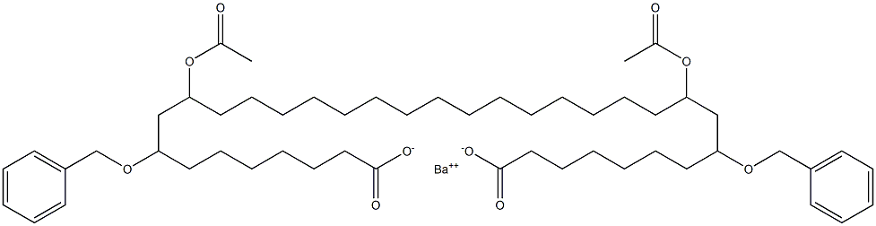 Bis(8-benzyloxy-10-acetyloxystearic acid)barium salt 结构式