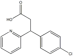 3-(4-Chlorophenyl)-3-(2-pyridyl)propanoic acid 结构式