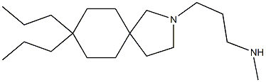 8,8-Dipropyl-2-(3-methylaminopropyl)-2-azaspiro[4.5]decane 结构式