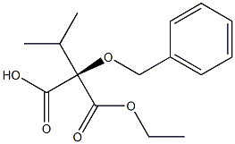 (R)-(Benzyloxy)isopropylmalonic acid 1-ethyl ester 结构式