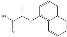 [S,(+)]-2-(1-Naphtyloxy)propionic acid 结构式