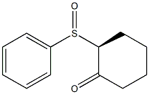 (2S)-2-Phenylsulfinylcyclohexanone 结构式