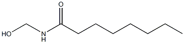 N-Hydroxymethyloctanamide 结构式