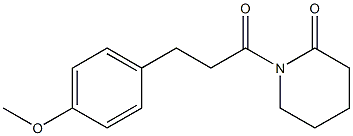 1-[3-(4-Methoxyphenyl)propionyl]piperidin-2-one 结构式