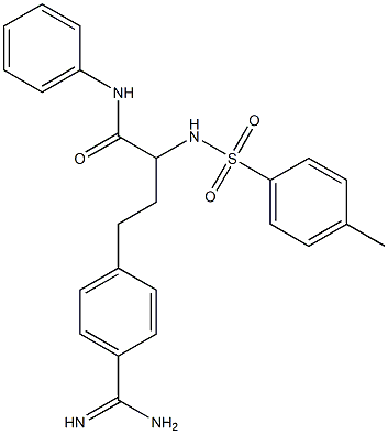 4-[3-(4-Methylphenylsulfonylamino)-4-oxo-4-(phenylamino)butyl]benzamidine 结构式