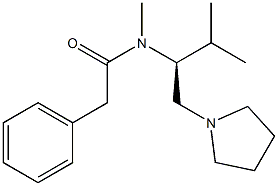 2-(Phenyl)-N-methyl-N-[(S)-2-methyl-1-(1-pyrrolidinylmethyl)propyl]acetamide 结构式