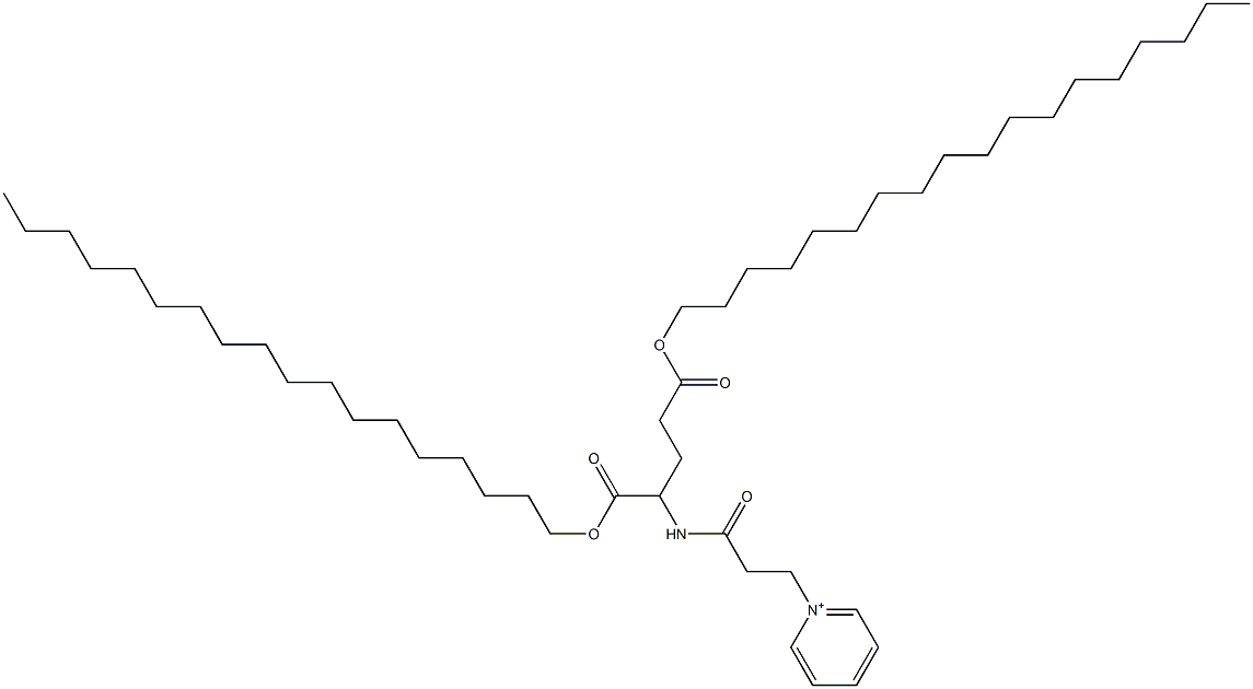 1-[3-[[1-[(Octadecyloxy)carbonyl]-4-(octadecyloxy)-4-oxobutyl]amino]-3-oxopropyl]pyridinium 结构式