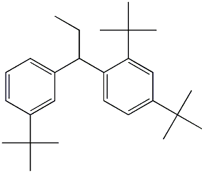 1-(2,4-Di-tert-butylphenyl)-1-(3-tert-butylphenyl)propane 结构式